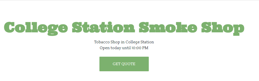 College Station Smoke Shop