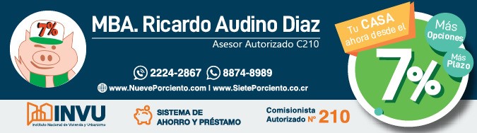 MBA. Ricardo Audino Diaz Asesor Autorizado INVU C210